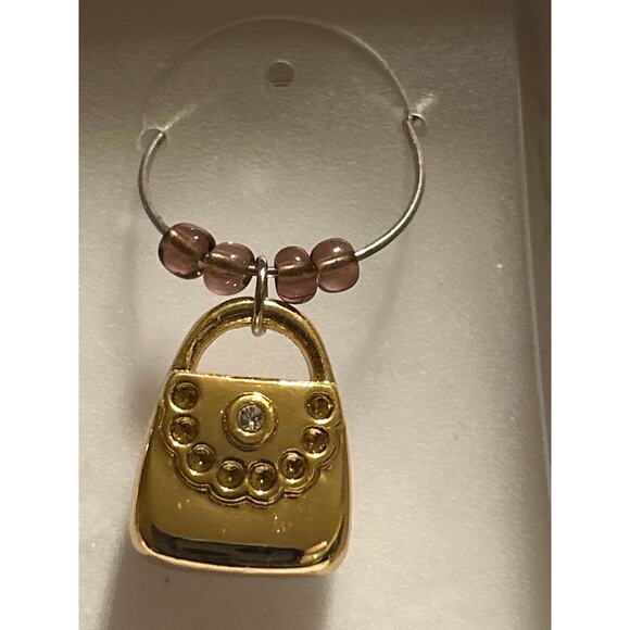 Pandora silver and gold wine glass charms 5 piece set - Picture 8 of 8